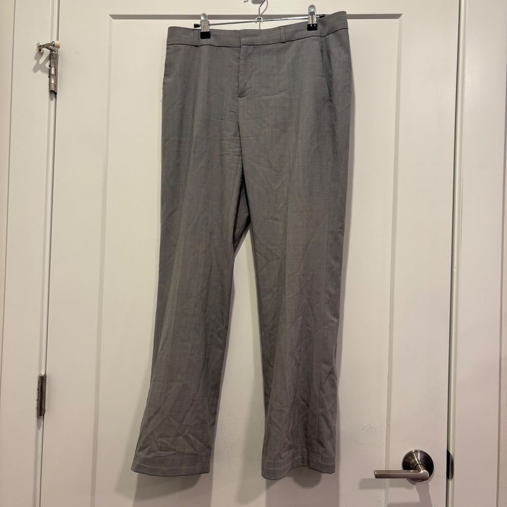 Banana Republic Womens Grey Straight Leg Dress Pants Slacks Size 6 Professional